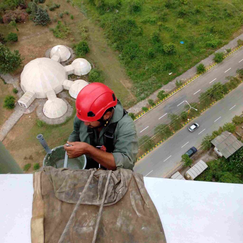 شستشو نمای برج